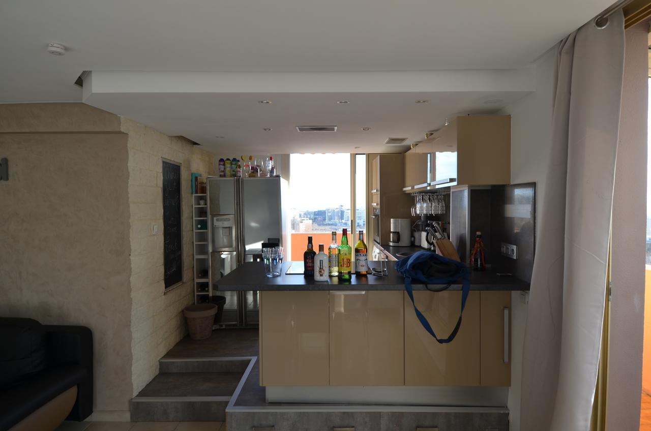 Appartement Rooftop 8 Personnes Grande Terrasse Avec Parking Quartier Aeroport Nice Exteriör bild